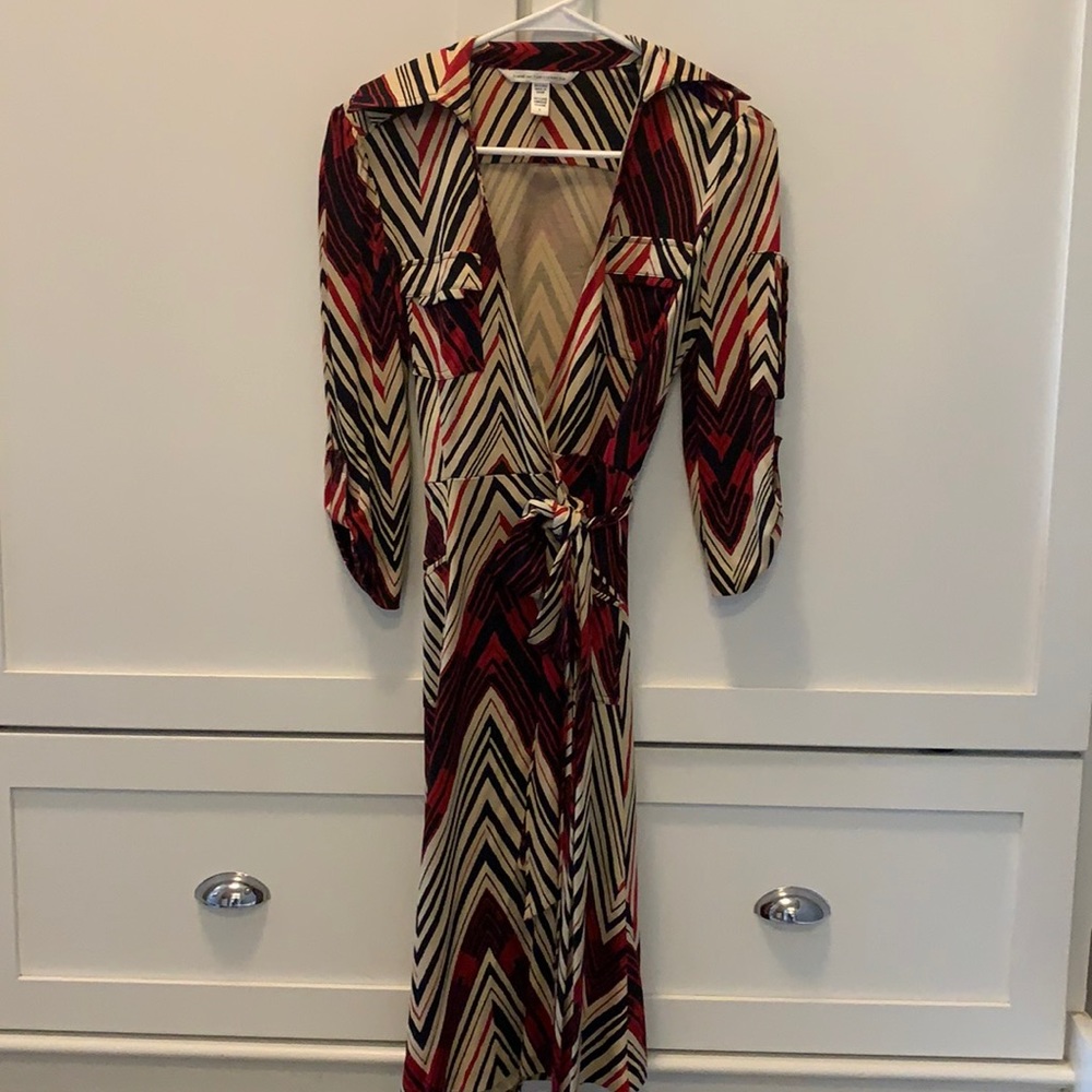DVF silk wrap dress